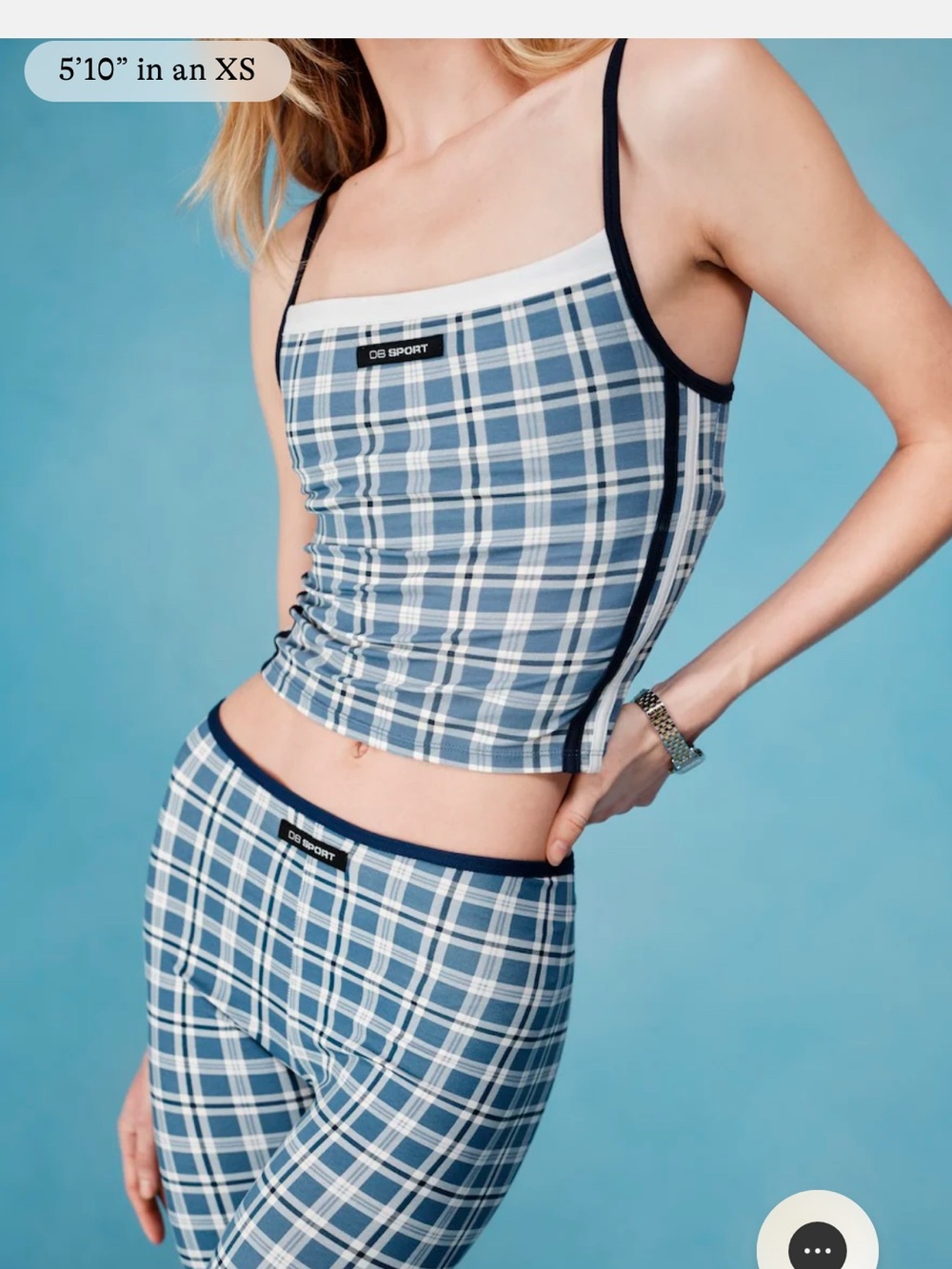 Dairy Boy Plaid Square Neck Tank NWT
